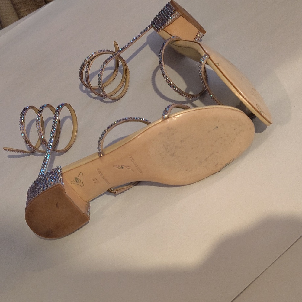 Rene Caovilla Cleo Sandals.  SZ 37 - Picture 7 of 11